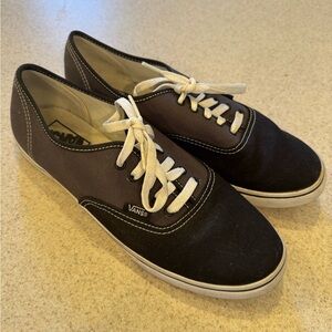 Vans Women’s Black and White Canvas Sneakers